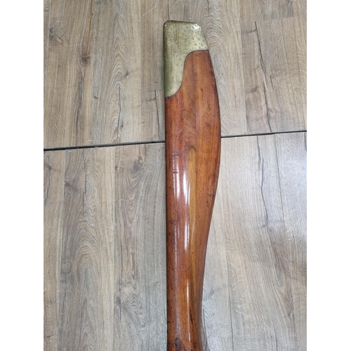 1050 - An early 20th Century laminated mahogany Avro 504K Gnome Propeller stamped '247', 8ft 1in L, togethe... 