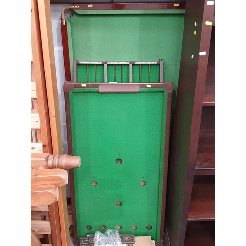 875 - Two small Billiard Tables and four Cues (R11)