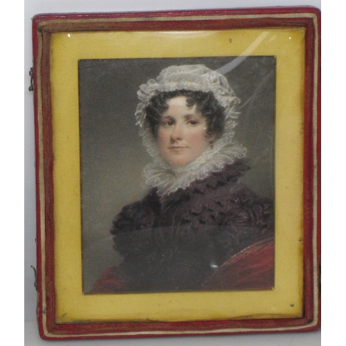 704 - ENGLISH SCHOOL  CIRCA 1835. Portrait miniature  of Samuel H.Thompson (1807-1892); and Portrait minia... 