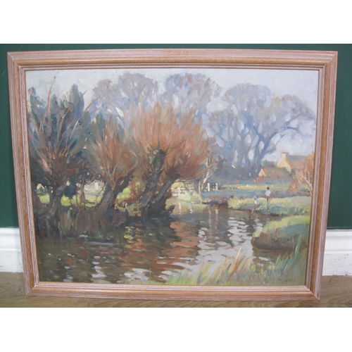 731 - JOSEPH EDWARD HENNAH (1896-1963). The Wey at Radipole near Weymouth, Dorset, signed, and inscribed v... 