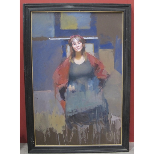 742 - ROBERT O. LENKIEWICZ (1941-2002) Megan Clay (Project 18), oil on canvas, 67 3/4 x 44 3/4 in