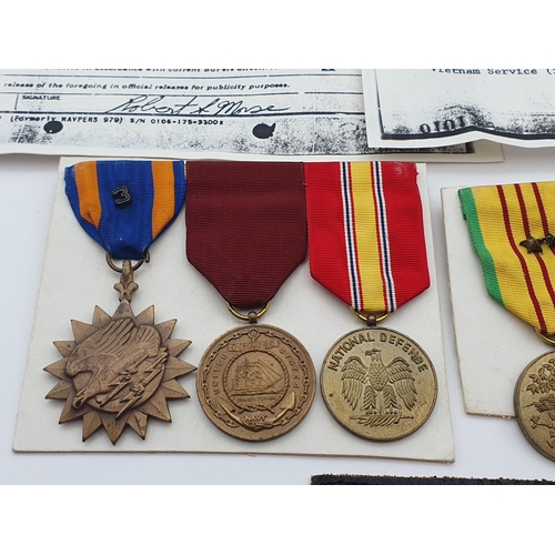 1004 - Six US Vietnam Conflict; Navy Good Conduct, Vietnamese Air Gallantry Cross, Unit Commendation, Ameri... 