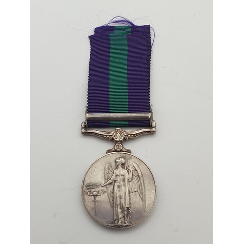 1006 - General Service Medal with 'Cyprus' Clasp engraved to 23362466 Signalman L.S. Baldwin, Royal Signals