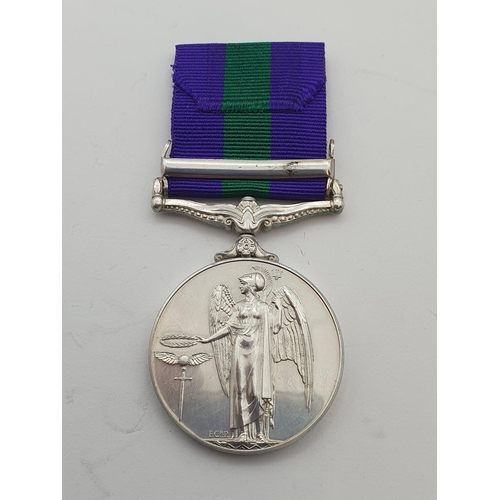 1007 - General Service Medal with 'Malay' Clasp engraved to 23201392 Trooper D. Smith, 15/19th Hussars (Off... 