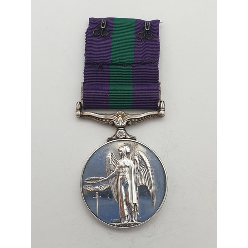 1031 - General Service Medal with 'Cyprus' Clasp engraved to LT. T.J. Bale, R.A.S.C.