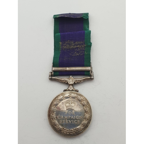 1034 - Campaign Service Medal with 'Northern Ireland' Clasp engraved to 24262198 Rifleman S.C. Pascoe, Roya... 