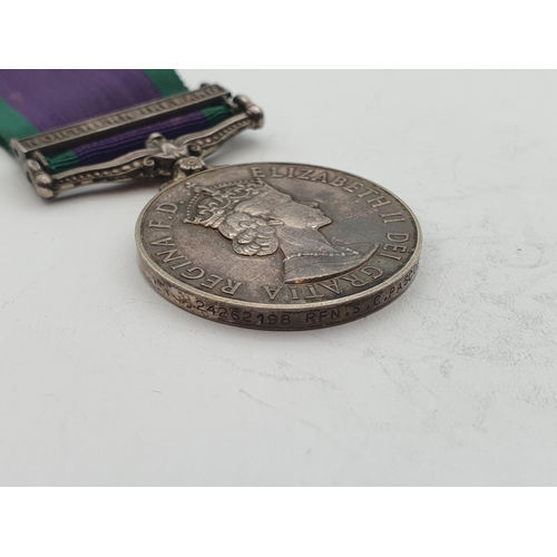 1034 - Campaign Service Medal with 'Northern Ireland' Clasp engraved to 24262198 Rifleman S.C. Pascoe, Roya... 