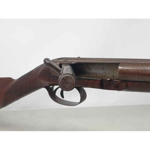 1057 - A scarce double barrelled 16 bore Needham's Patent needle fire shotgun. Needham's London address to ... 