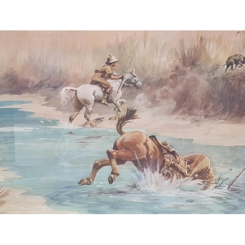 1095 - AFTER CHARLES JOHNSON PAYNE (SNAFFLES); 'The Wet Nalla', pencil signed to margin 2ft 3in W X 1ft 7in... 