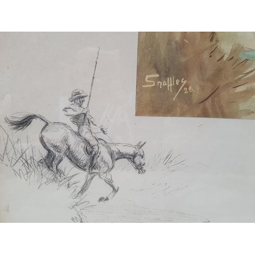 1095 - AFTER CHARLES JOHNSON PAYNE (SNAFFLES); 'The Wet Nalla', pencil signed to margin 2ft 3in W X 1ft 7in... 