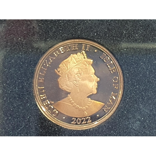 303 - An Isle of Man 2022 Duke of Cambridge 40th Birthday Proof Gold Sovereign, in case, with COA