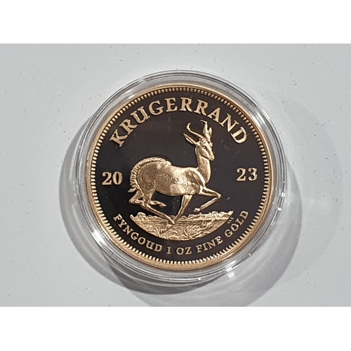 305 - A 2023 1oz Krugerrand, in case, with COA