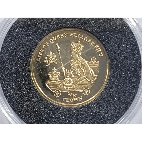 328 - An Isle of Man 2012 1/10th Crown gold Coin part Set, consists of three Coins, in case, with COAs