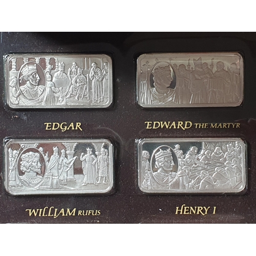 334 - A 1000 Years of British Monarchy sterling silver Ingot Collection (973-1973), fifty hallmarked silve... 