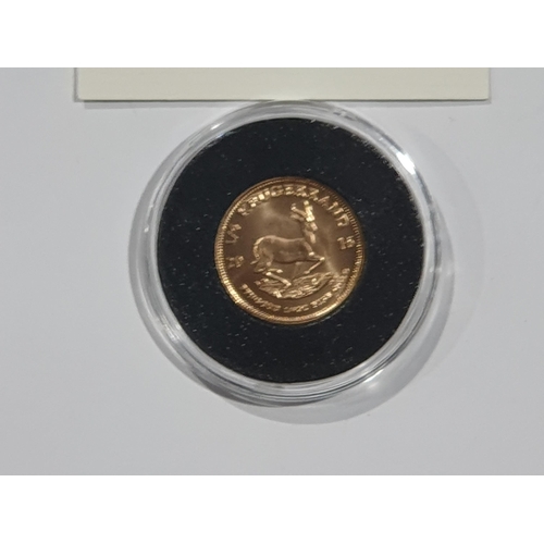 347 - A 2016 ¼ Krugerrand with COA