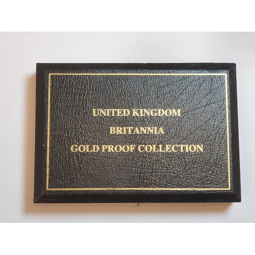 413 - A Queen Elizabeth II 1989 four-Coin, Gold Britannia Set, consisting of 1/10oz, 1/4oz, 1/2oz and 1oz,... 