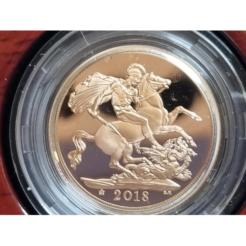 494 - A QEII 2018 Proof Sovereign, in case of issue with COA