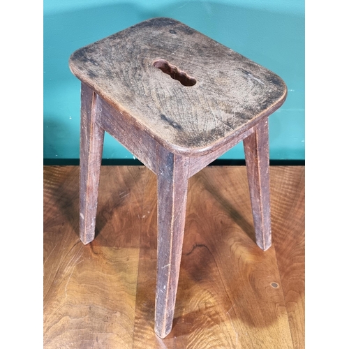 524 - An Arts and Craft foot stool