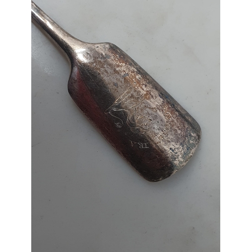 53 - A George III silver Cheese Scoop, London 1783