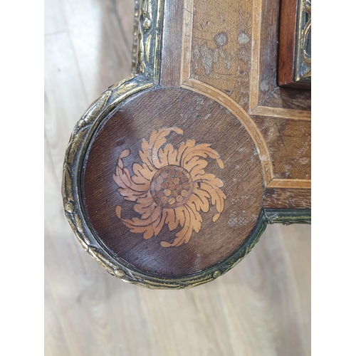 625 - A 19th Century mixed wood Planter with marquetry and lattice inlay, the lift-out centre with pierced... 