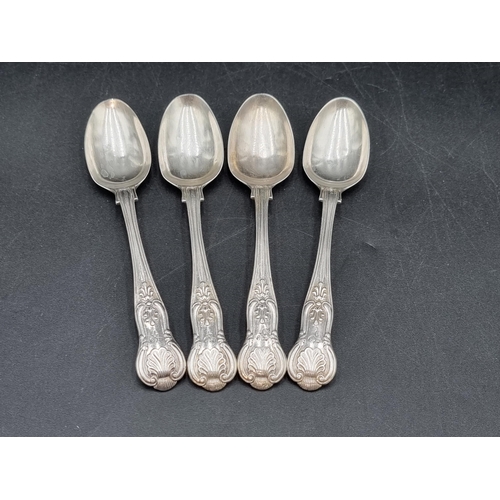 65 - A matched Set of 19th century silver Cutlery, king's pattern, various dates, makers and assay office... 