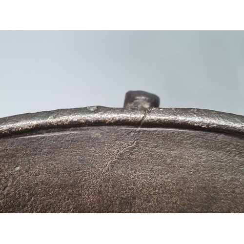 787 - A large antique bronze Cauldron, bearing scratch marks for John/James Fathers Foundry, Montecute, So... 