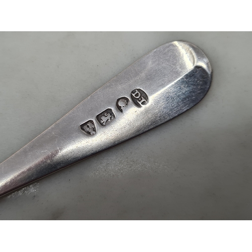 80 - Six George III silver Teaspoons old english pattern engraved initials, Newcastle circa 1800, maker: ... 