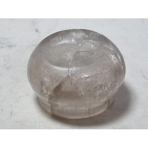 842 - An Ancient Roman/Egyptian? Rock Crystal Bowl, A/F - Cracked, 2