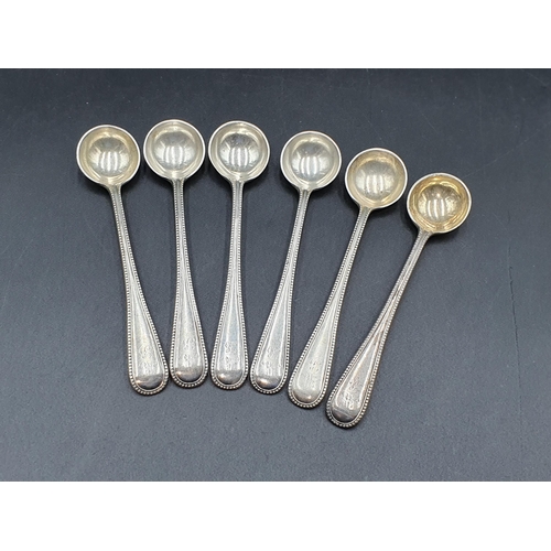 95 - A part Set of Victorian silver Cutlery old english bead pattern engraved indistinct initials, London... 