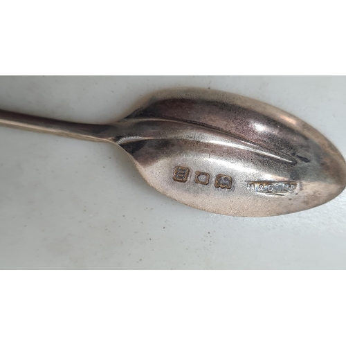 97 - Eight George V silver Coffee Spoons hanoverian pattern with rat tail bowls, London 1927, maker: Aspr... 