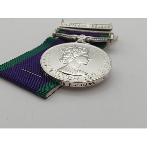 981 - Campaign Service Medal with 'Northern Ireland' and 'South Arabia' Clasps engraved to 23935639 Pte. P... 