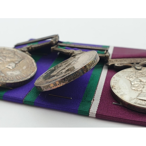 996 - Three; General Service Medal with 'Brunei' Clasp, Campaign Service Medal with 'Borneo' Clasp and Arm... 