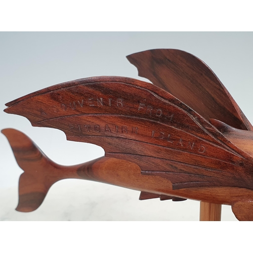 977 - A Pitcairn Island wooden model of a 