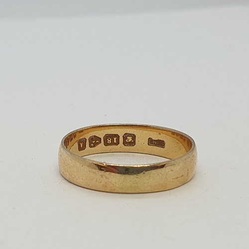 188 - An 18ct Gold Mizpah Ring, ring size Q 1/2, approx 4gms