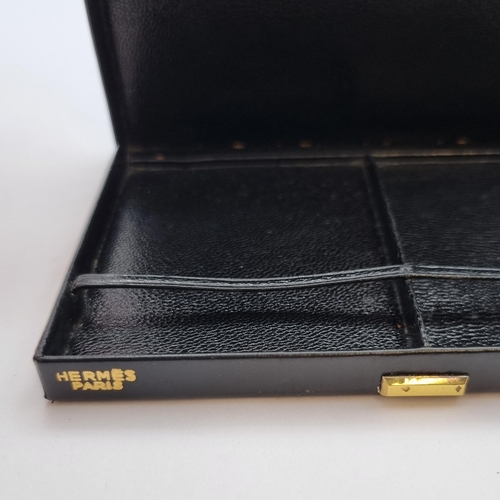 292 - An Hermes black leather Cigarette Case