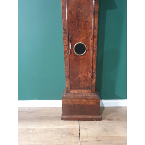 512 - An 18th Century Longcase Clock having square brass dial inscribed 