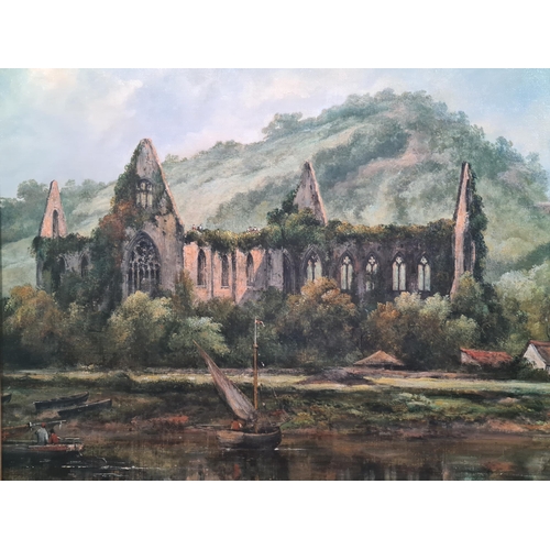 748A - FREDERICK WATERS WATTS (1800-1870). Tintern Abbey on the river Wye, oil on canvas, 34 x 50 in
Proven... 