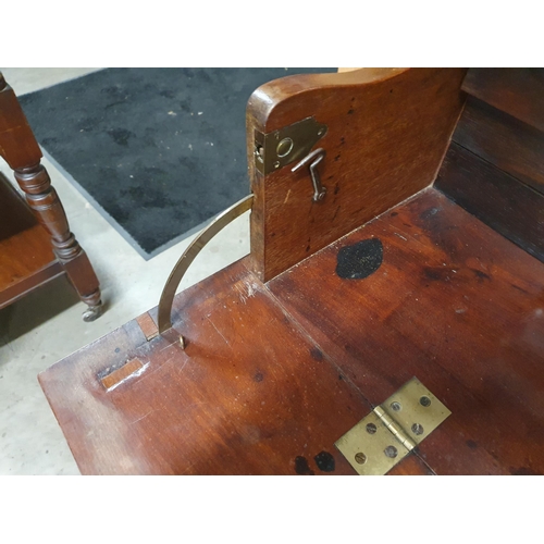 788 - A 19th Century mahogany Secretaire Bookcase, the upper section with pair of glazed doors enclosing t... 