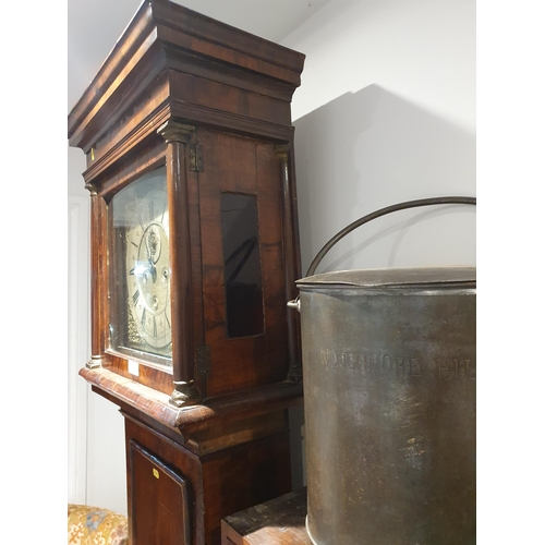 512 - An 18th Century Longcase Clock having square brass dial inscribed 