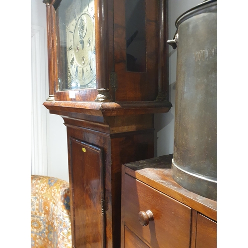 512 - An 18th Century Longcase Clock having square brass dial inscribed 