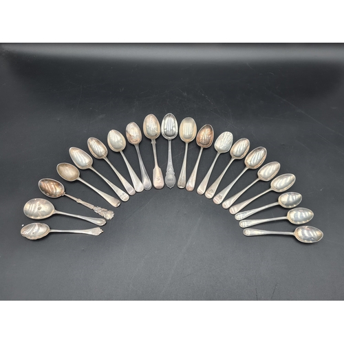 110 - Twenty various silver Spoons, 320gms