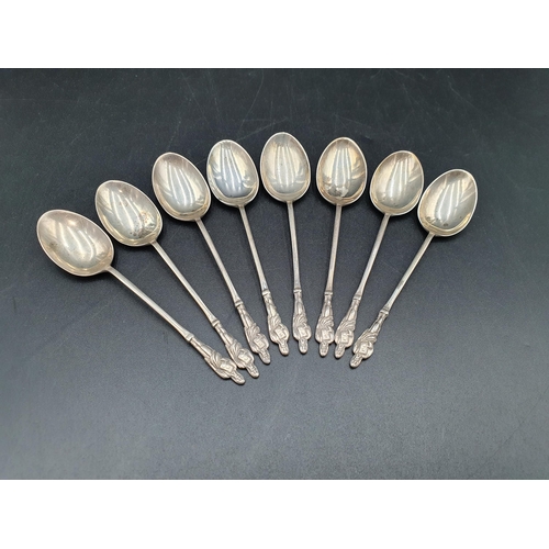 118 - Eight George V silver apostle handled Teaspoons, Sheffield 1919