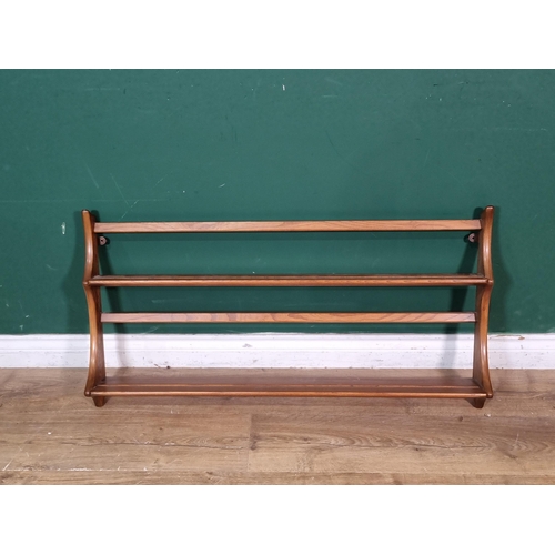 19 - An Ercol Wall Rack 3ft 2in W x 1ft 8in H (R2)