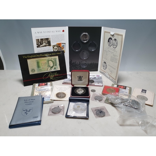 246 - A collection of mainly British Coins to include a 1994 silver proof 50 Pence, a quantity of modern C... 