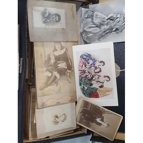 257 - A collection of Victorian Cabinet Cards (some relating to a Britton family, Birmingham) and other Ep... 