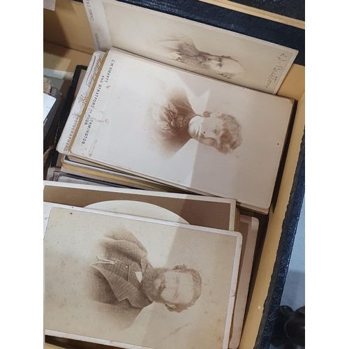 257 - A collection of Victorian Cabinet Cards (some relating to a Britton family, Birmingham) and other Ep... 