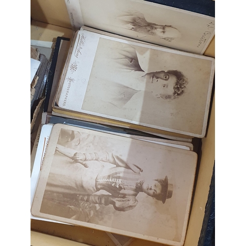 257 - A collection of Victorian Cabinet Cards (some relating to a Britton family, Birmingham) and other Ep... 