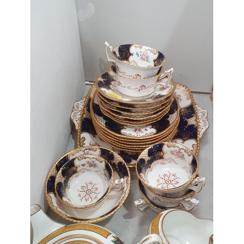 316 - A Wedgwood part Tea Set decorated baskets of fruit and a Coalport part Tea Set decorated sprays of f... 