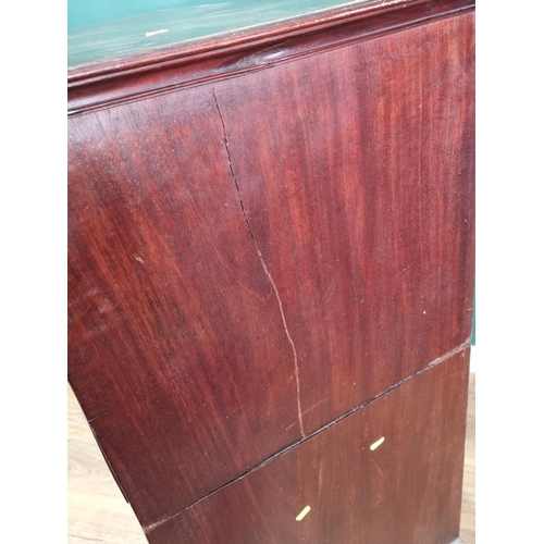 566 - A 19th Century mahogany Chest of two short and three long drawers on ogee bracket feet 4ft 1in H x 3... 