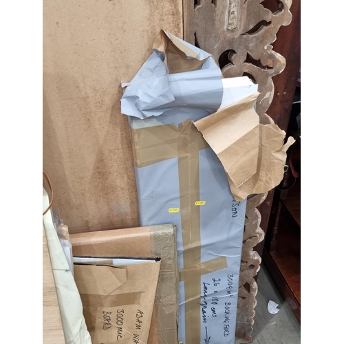 573 - A large quantity of assorted book binding materials, etc, (R6)